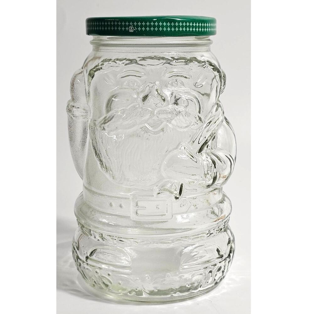 1960s Vintage Kraft Santa Claus Mayonnaise or Jelly Jar